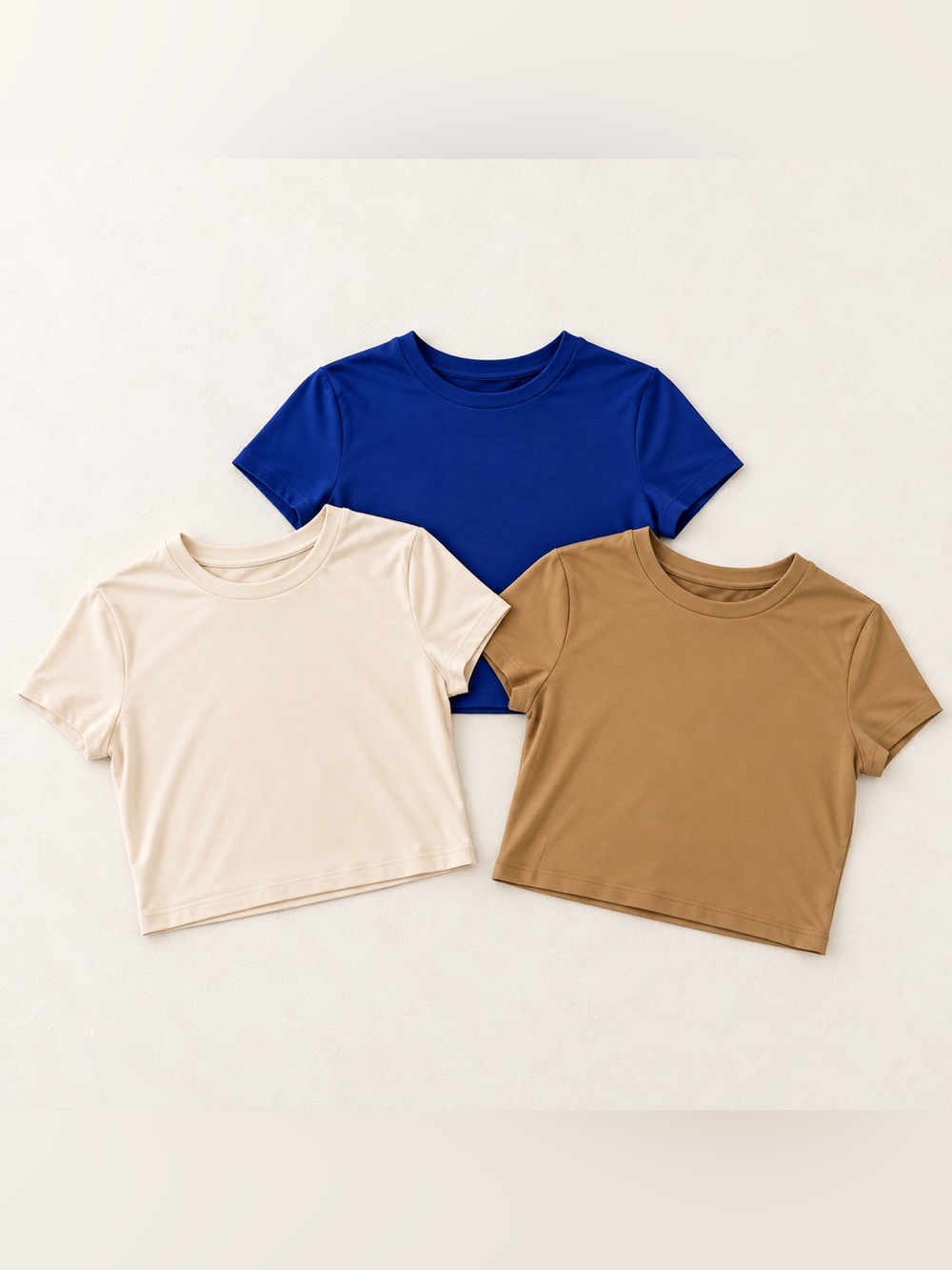 Women’s Short Sleeve Tee Pack - Blue, Cream, Brown